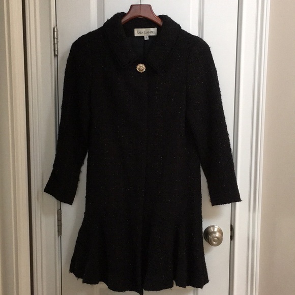 Sara Campbell black coat - Picture 1 of 6